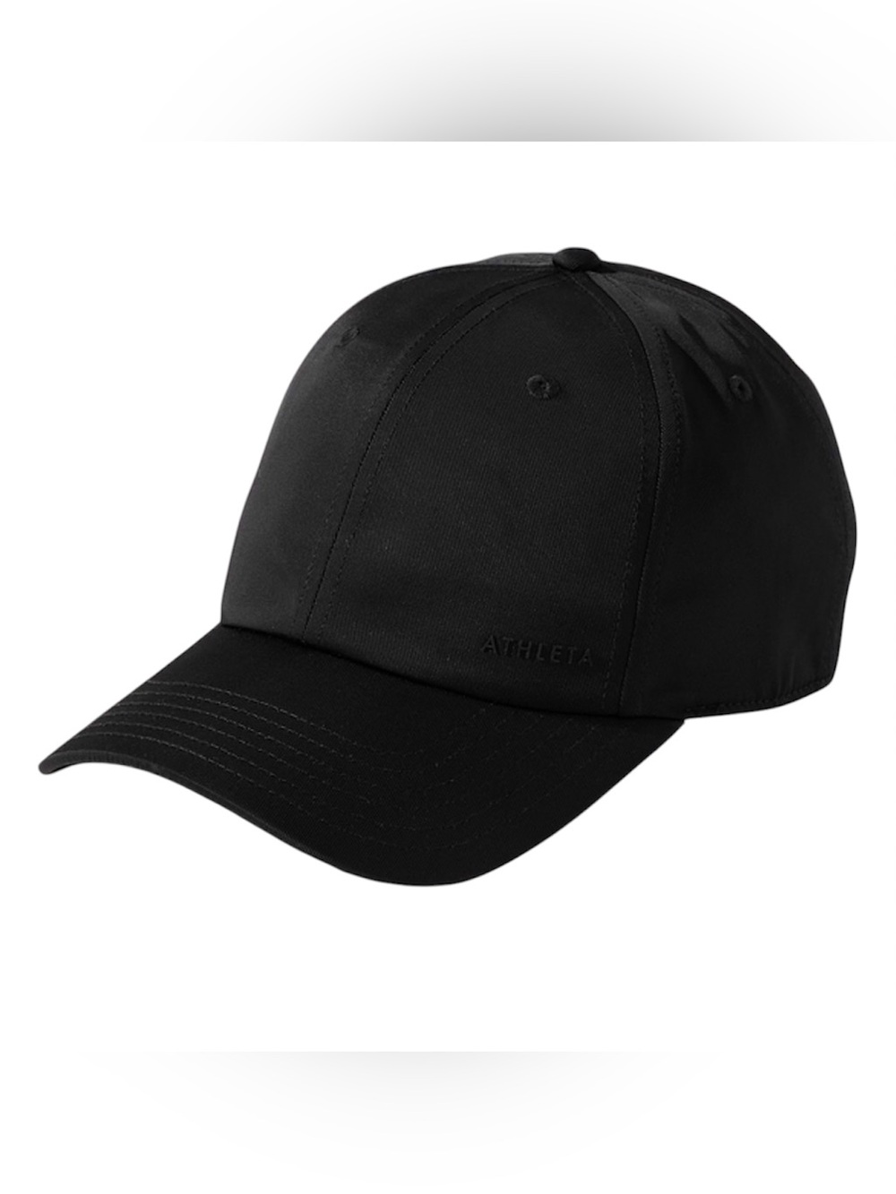 Athleta Sateen Baseball Cap in Black